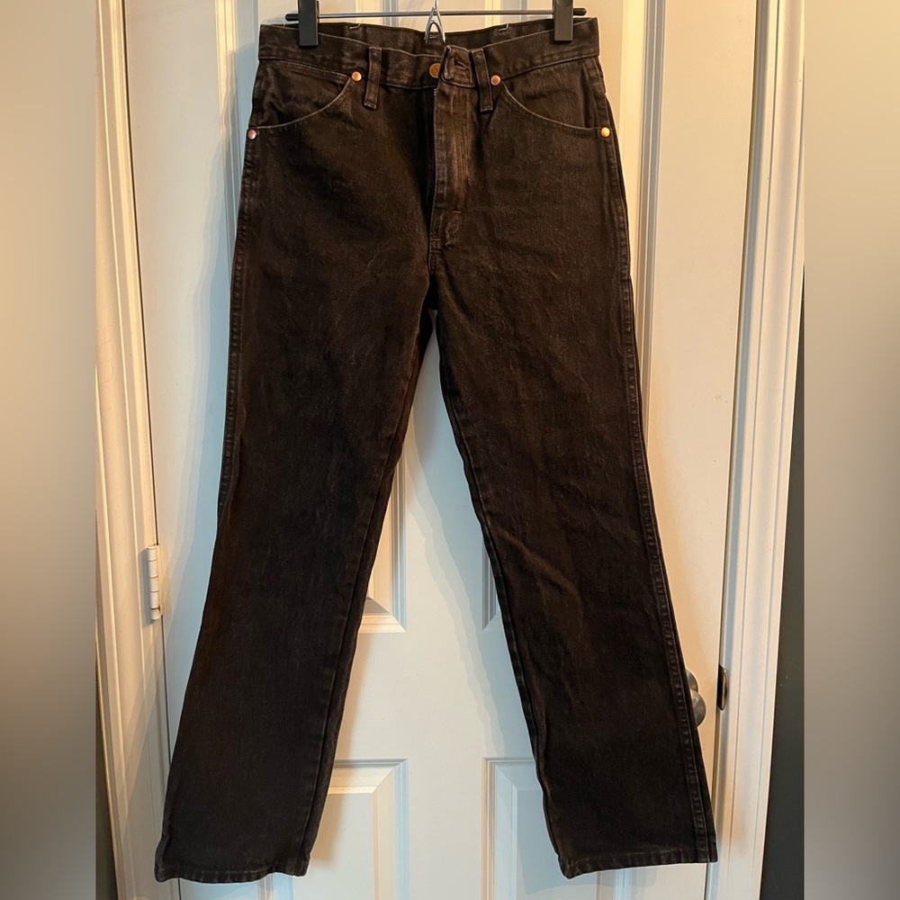 Wrangler Men's 0936 Cowboy Cut Slim Fit Jean, Black Chocolate, 29W x 30L